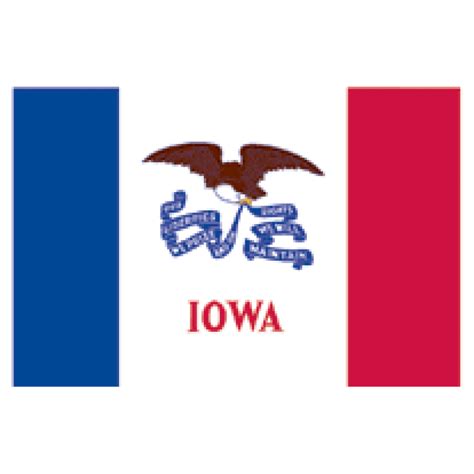 Iowa State Flag 3x5 Poly-Max - The Patriot Flag Company