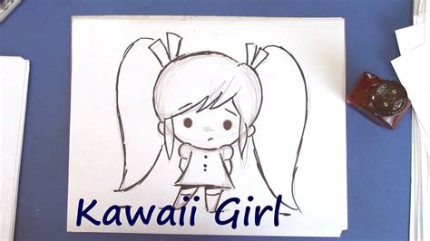 How to Draw a Kawaii Girl - Easy to Draw! - YouTube