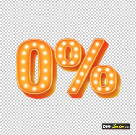 Zero Percent PNG - Vector Design - Cdr, Ai, EPS, PNG, SVG