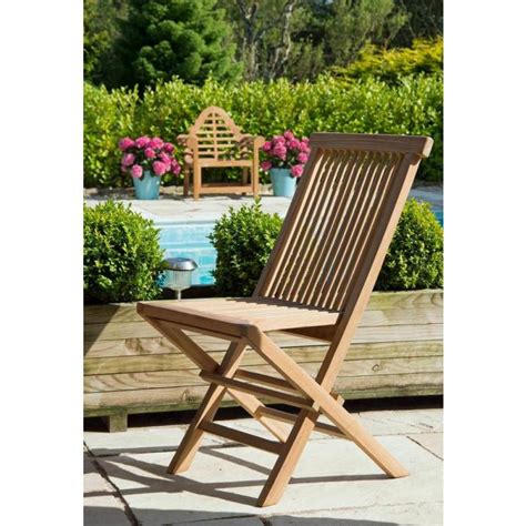 Set of TWO Classic Teak Folding Chairs - Sustainable Furniture