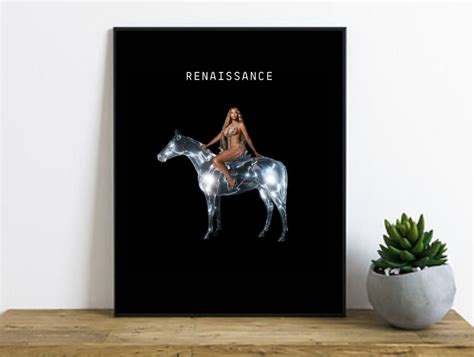 Beyonce Renaissance Album Cover Poster Horse Print Break My - Etsy