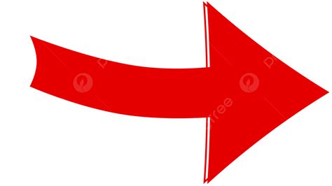 Red Curved Arrow Png