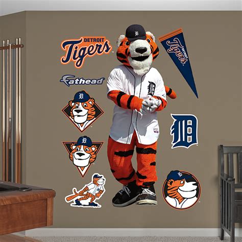 Detroit Tigers Mascot - Paws Wall Decal | Shop Fathead® for Detroit ...