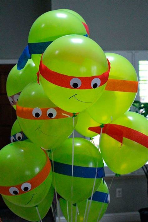 Festa Tartaruga Ninja: 33 melhores ideias para festa | Ninja turtles birthday party, Turtle ...