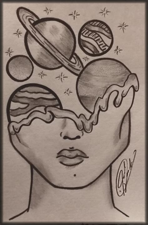 mind & space | Space drawings, Meaningful drawings, Planet drawing