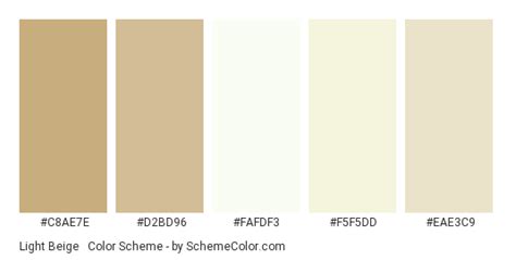 Light Beige & White Color Scheme » Beige » SchemeColor.com