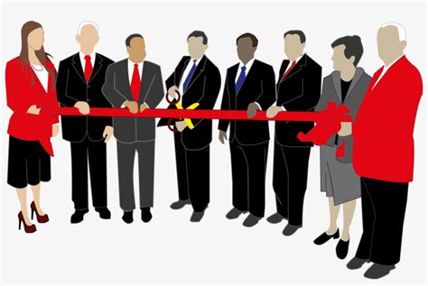 Ribbon Cutting Ceremony PNG Picture, Red Ribbon Cutting Ceremony - Clip Art Library