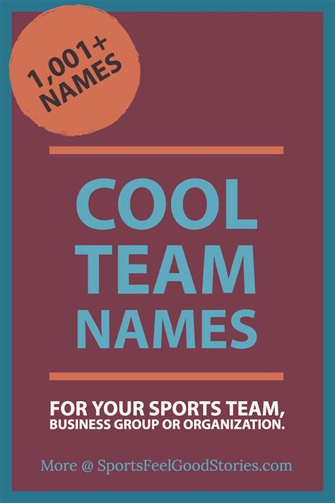 350+ Cool Team Names To Make Your Group Stand Out | Fun team names, Best team names, Team names