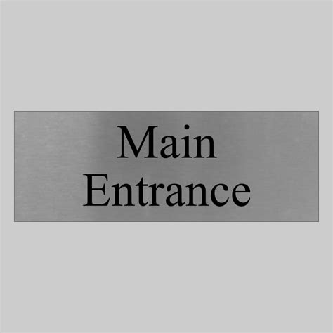 Main Entrance Sign