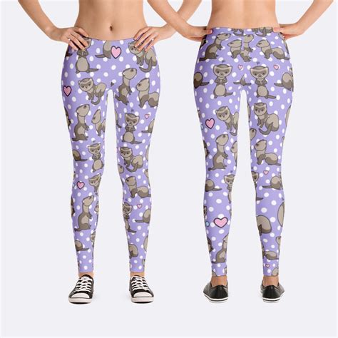 Ferret Leggings Ferret Pants Ferret Clothing Kawaii - Etsy