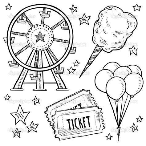 Carnival rides coloring pages download and print for free