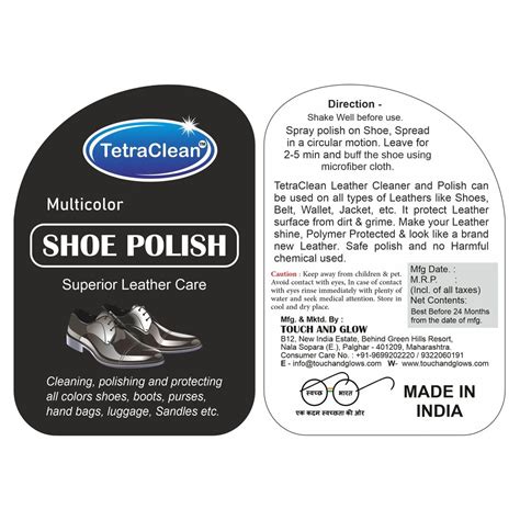 TetraClean Multicolor Leather Shoe Polish all color shoe polish Spray (500ml)