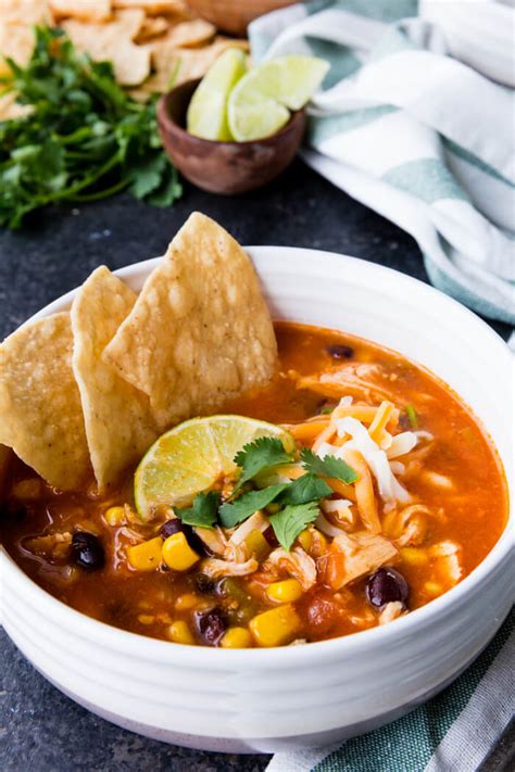 Instant Pot Chicken Taco Soup - Easy Peasy Meals