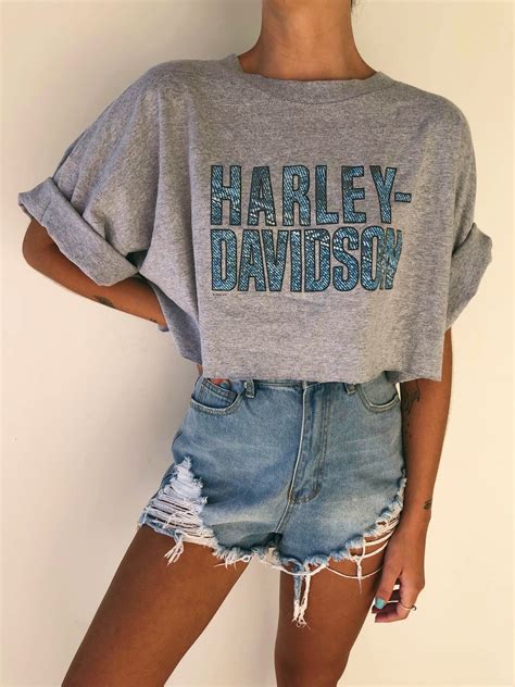 Harley Davidson tee | Trendy summer outfits, Cute casual outfits, Cute ...