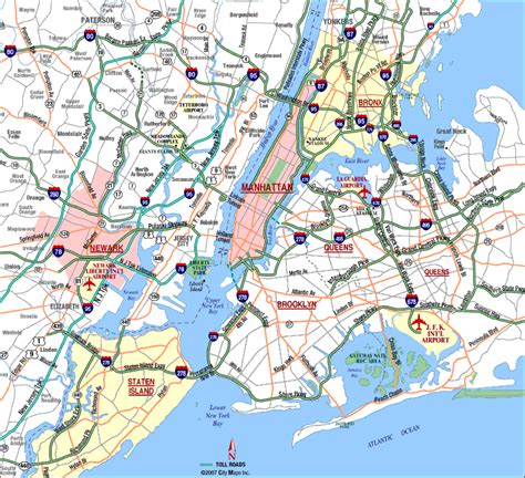 Map of cities : New York City