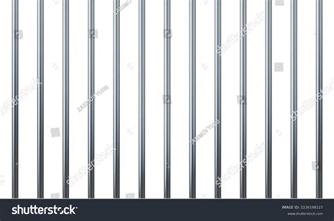 Prison Bars Isolated On White Vector Stock Vector (Royalty Free ...