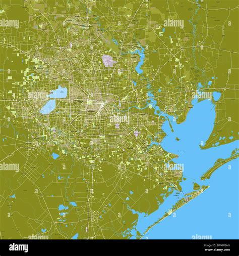 Map of Houston Texas USA Stock Vector Image & Art - Alamy