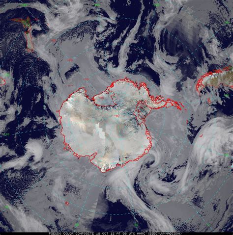 Infrared satellite composite image | Operation IceBridge