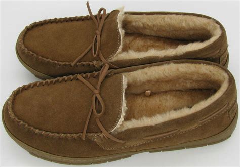 Eddie Bauer Men's Woodland Suede Slippers Indoor/Outdoor Shoes