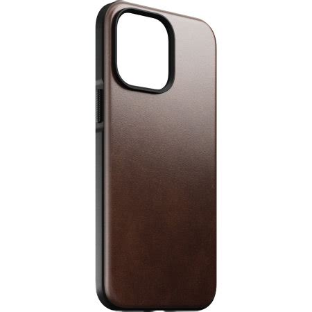 Nomad Horween Leather Rustic Brown Protective Case - For iPhone 14 Pro ...