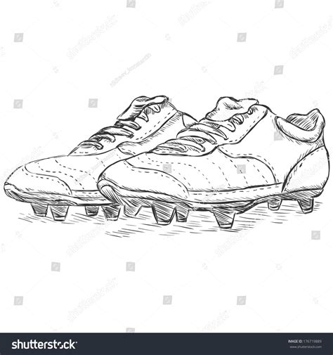 1,995 Football Boot Outline Images, Stock Photos & Vectors | Shutterstock