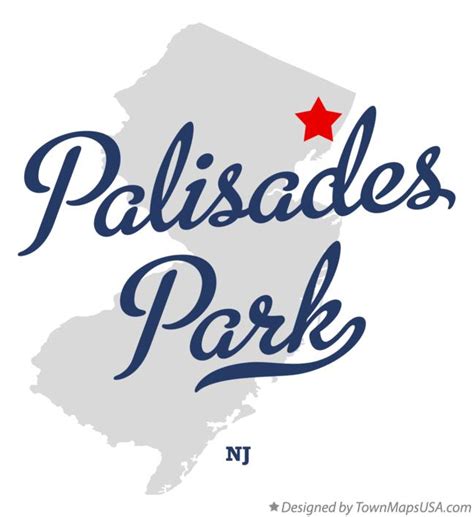 Map of Palisades Park, NJ, New Jersey