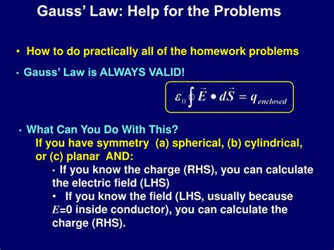 PPT - Gauss' Law Examples PowerPoint Presentation, free download - ID ...