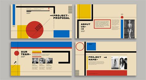 Bauhaus-Style Screen Presentation Template