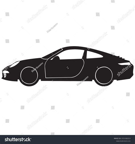 Car Silhouette Black White Stock Vector (Royalty Free) 2151362213 ...