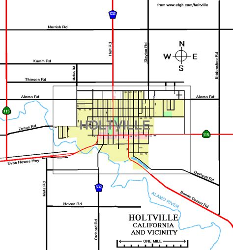 Map of Holtville, California