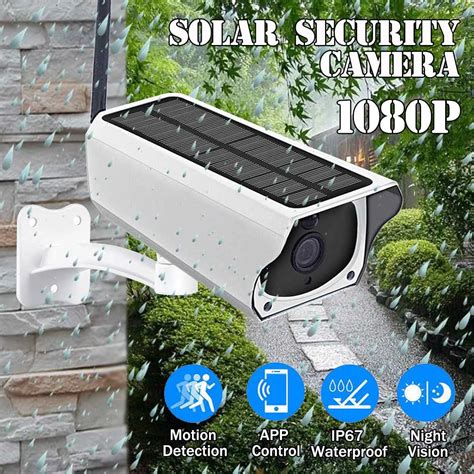 1080P Solar IP Camera 2MP Wireless Wi fi Security Surveillance Waterproof Outdoor Camera IR ...