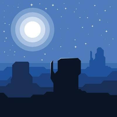 Desert Night Sky Vector Art, Icons, and Graphics for Free Download