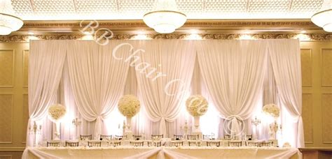 3M(H) * 8M(W) Pure White Wedding Backdrop wedding Stage curtain wedding ...