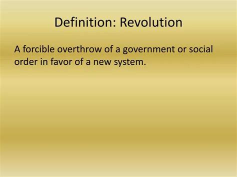 PPT - Definition: Revolution PowerPoint Presentation, free download ...