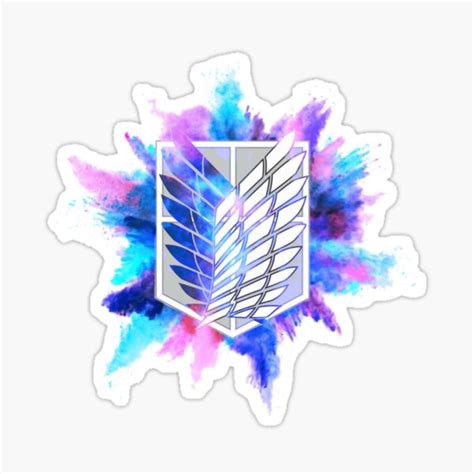 "Attack on titan logo " Sticker for Sale by ahmad-rekana | Redbubble