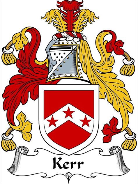 "Kerr Coat of Arms / Kerr Family Crest" Art Print by ScotlandForever | Redbubble