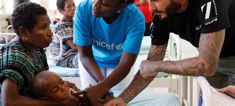 UNICEF Goodwill Ambassador David Beckham uses tattoos to show ‘brutal ...