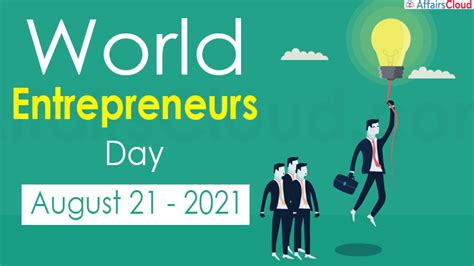 World Entrepreneurs’ Day 2021 - August 21