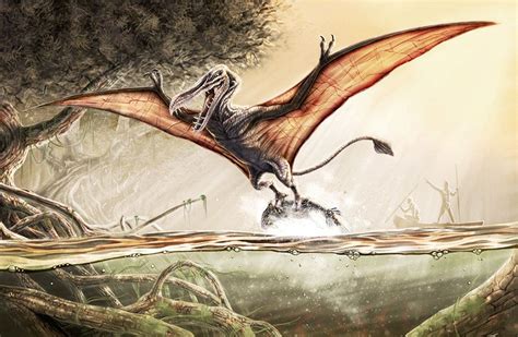 The Kongamato ("breaker of boats") is a reported pterosaur-like creature said to have been seen ...