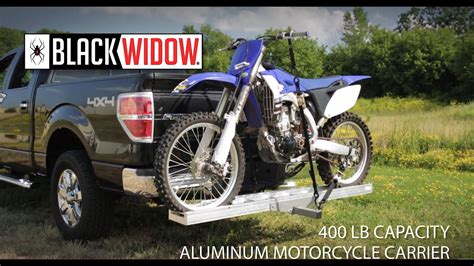 Black Widow Aluminum Folding Motorcycle Carrier – 400 lb Capacity - YouTube