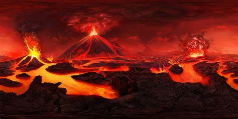 Volcano, art, lava, flash background, 3840X1920 HD wallpaper | Pxfuel