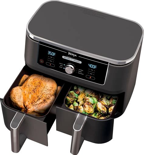 Customer Reviews: Ninja Foodi 6-in-1 10-qt. XL 2-Basket Air Fryer with ...