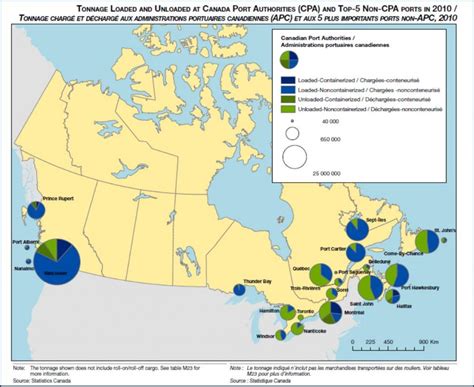 Canada ports map - Map of Canada ports (Northern America - Americas)