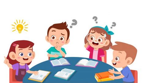 Premium Vector | Kids discuss homework | Cute kids, Special kids, Kids ...