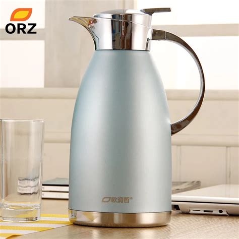ORZ 2L Stainless Steel Thermos Water Coffee Tea Bottle Vacuum Flask Hot Water Bottle Thermos ...