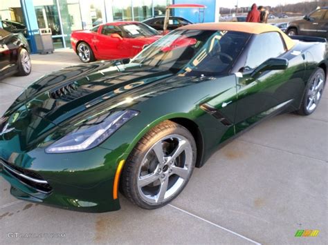 2014 Lime Rock Green Metallic Chevrolet Corvette Stingray Convertible ...