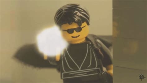 Matrix Lobby Scene in Legos