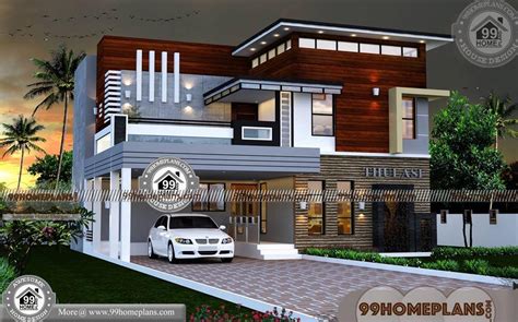 2 Storey House Design With Terrace with Contemporary Modern Homes