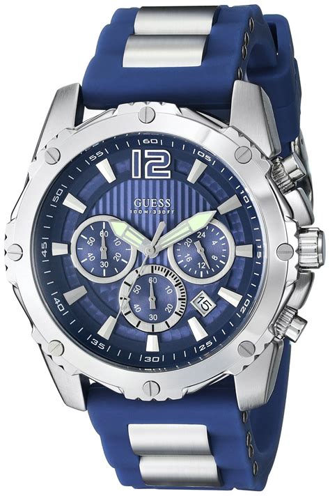 Guess Men'S U0167G3 Blue Bold Move Chronograph Sport Watch | Sport ...