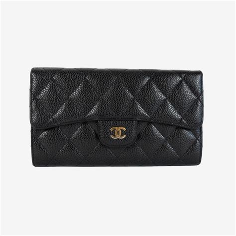 Chanel Classic Flap Wallet Caviar - Touched Vintage